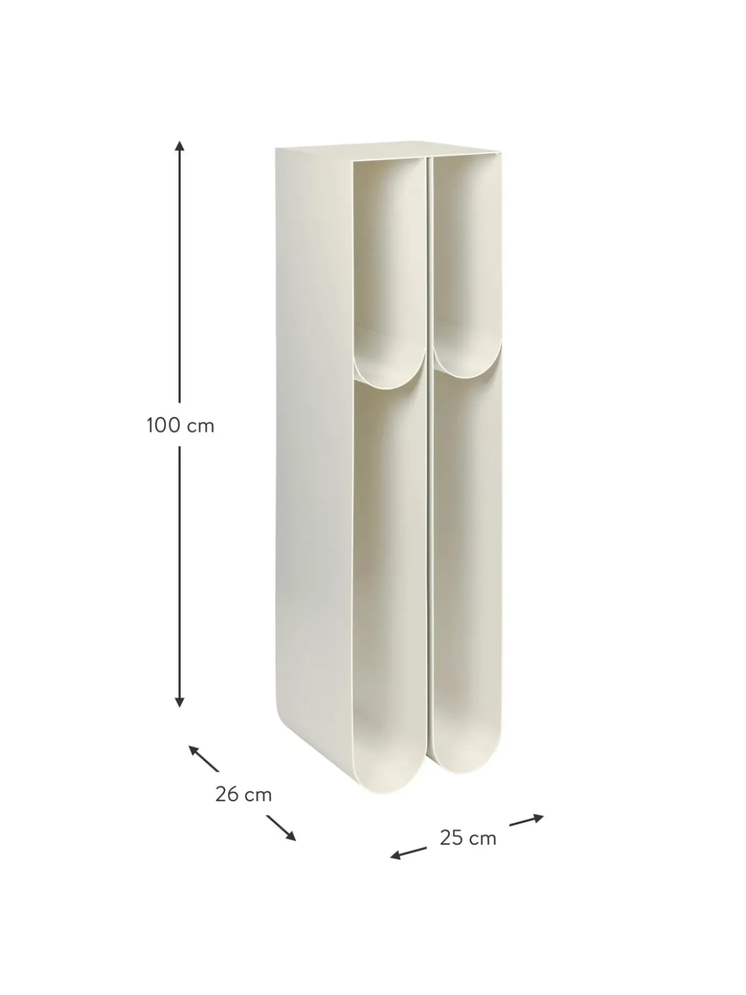 Columna Decorativa De Metal Curved