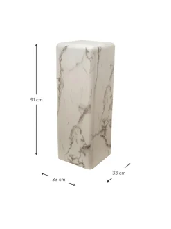 Columna Decorativa En Aspecto Marmol Look