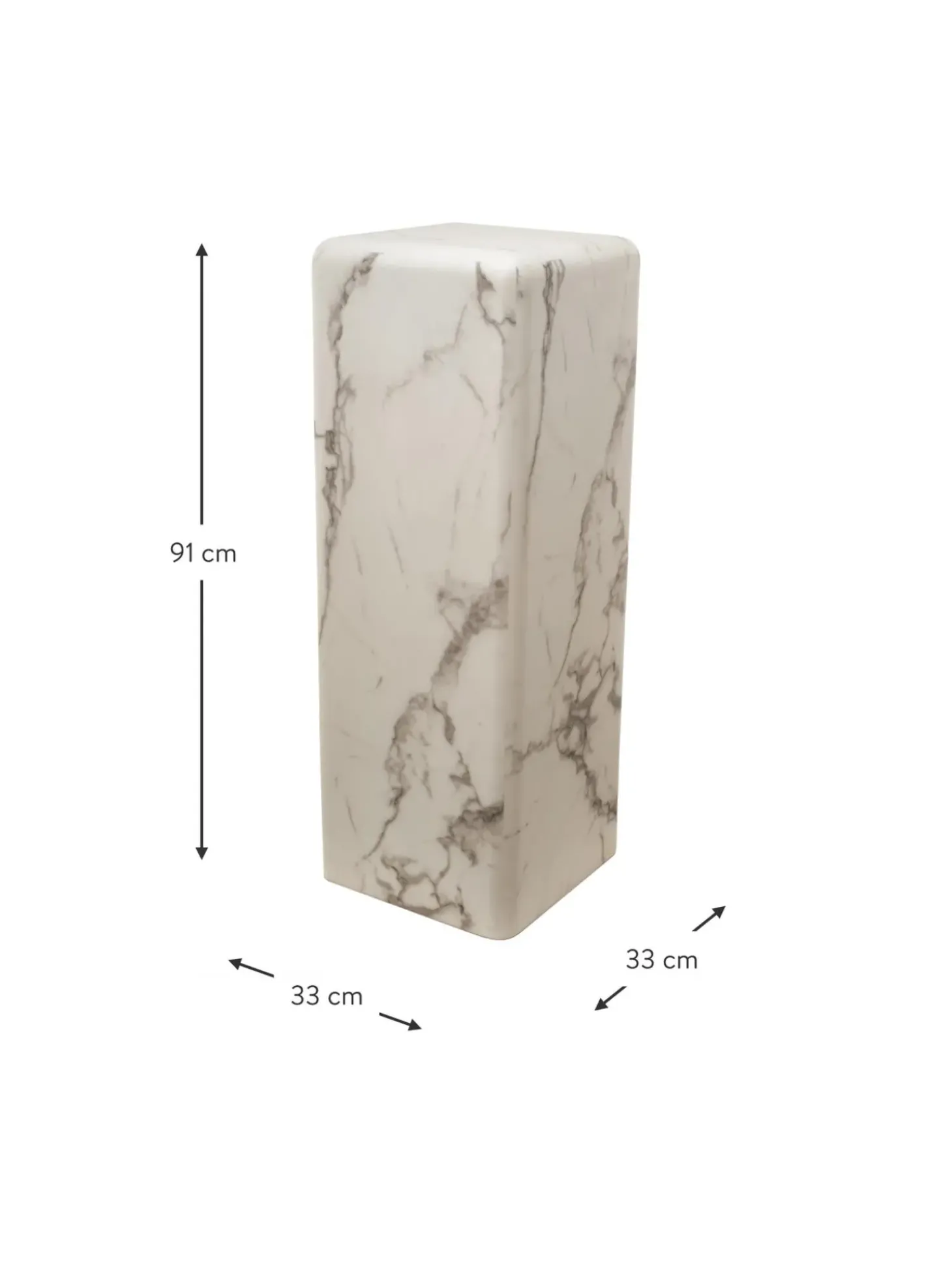 Columna Decorativa En Aspecto Marmol Look