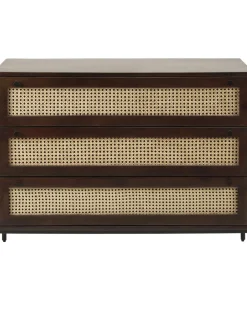 Comoda Cajonera Con Tejido Vienes Vienna