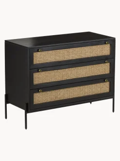 Comoda Cajonera Con Tejido Vienes Vienna