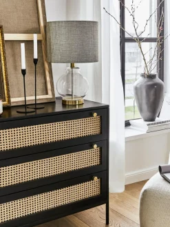 Comoda Cajonera Con Tejido Vienes Vienna