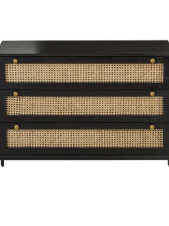 Comoda Cajonera Con Tejido Vienes Vienna