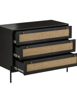 Comoda Cajonera Con Tejido Vienes Vienna