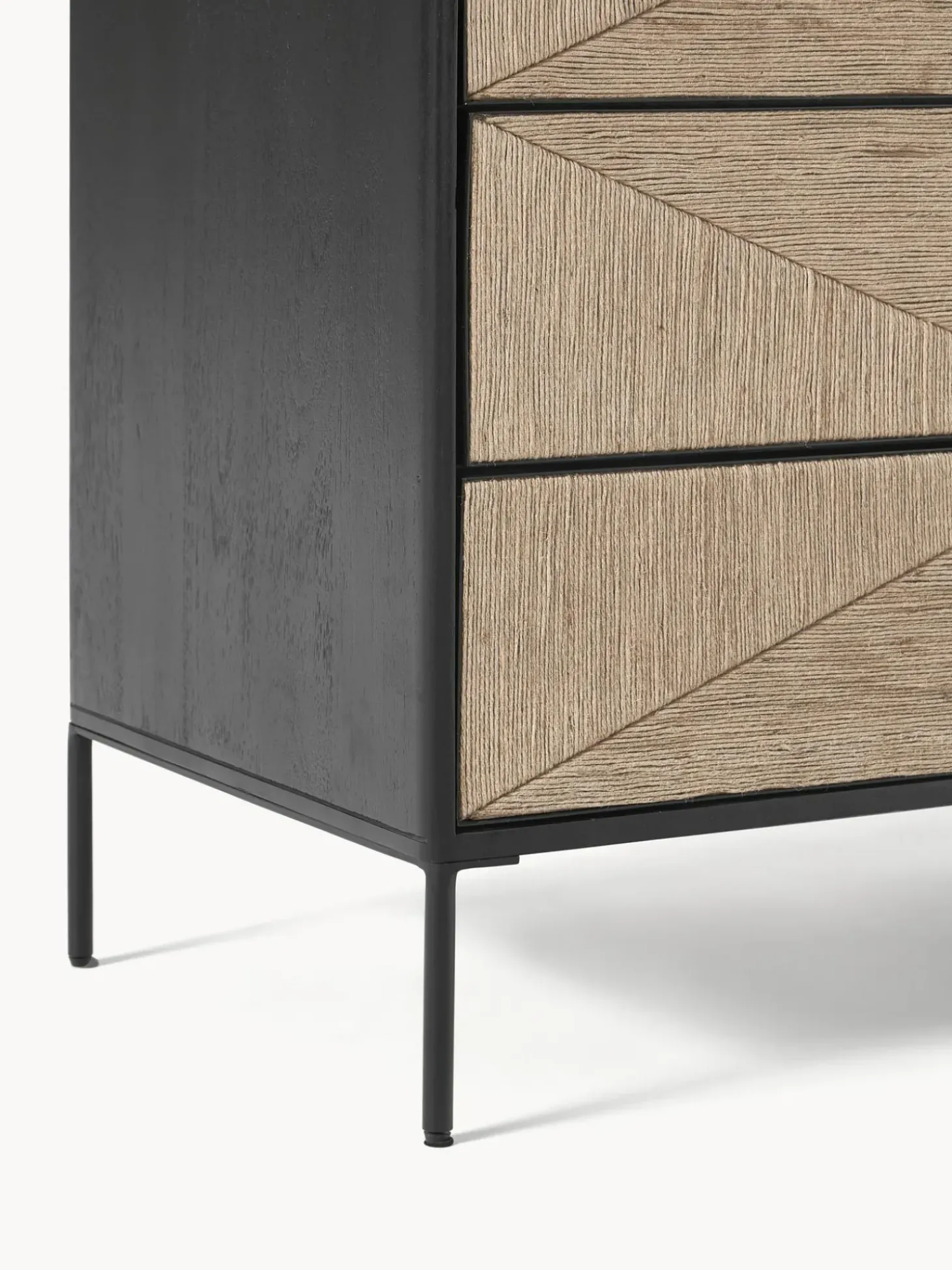 Comoda Con Cajones De Madera De Mango Maciza June