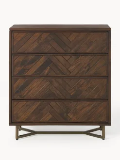 Comoda De Madera De Mango Con Cajones Luca