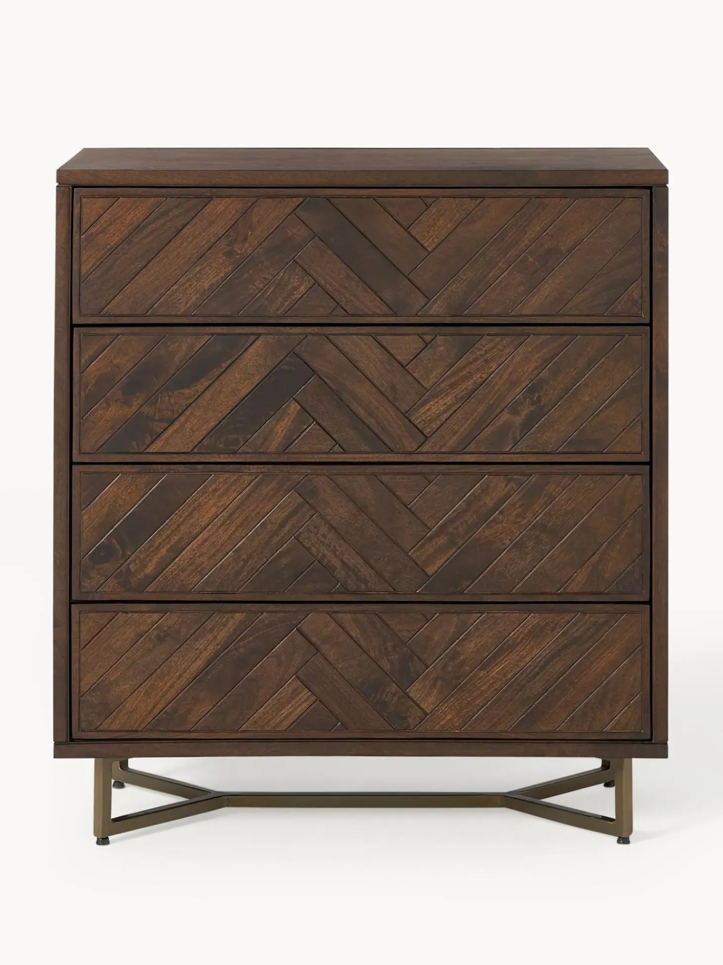 Comoda De Madera De Mango Con Cajones Luca