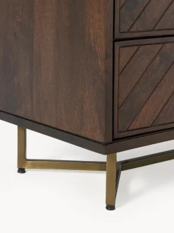 Comoda De Madera De Mango Con Cajones Luca