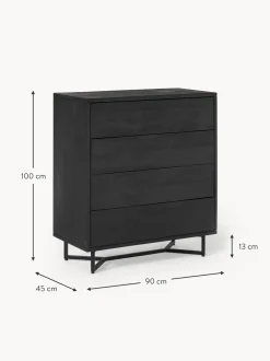 Comoda De Madera De Mango Con Cajones Luca