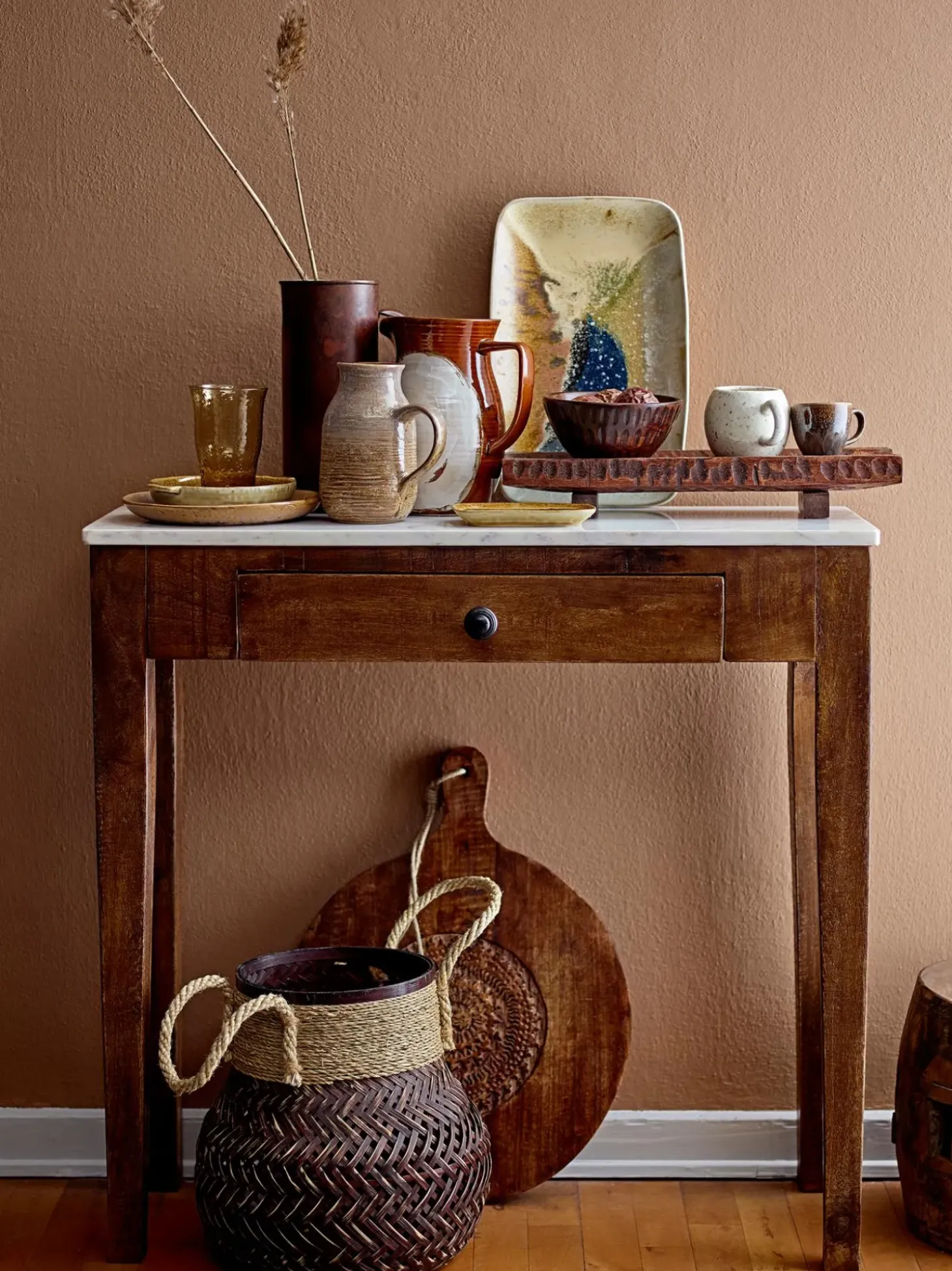 Consola Con Tablero De Marmol Hauge