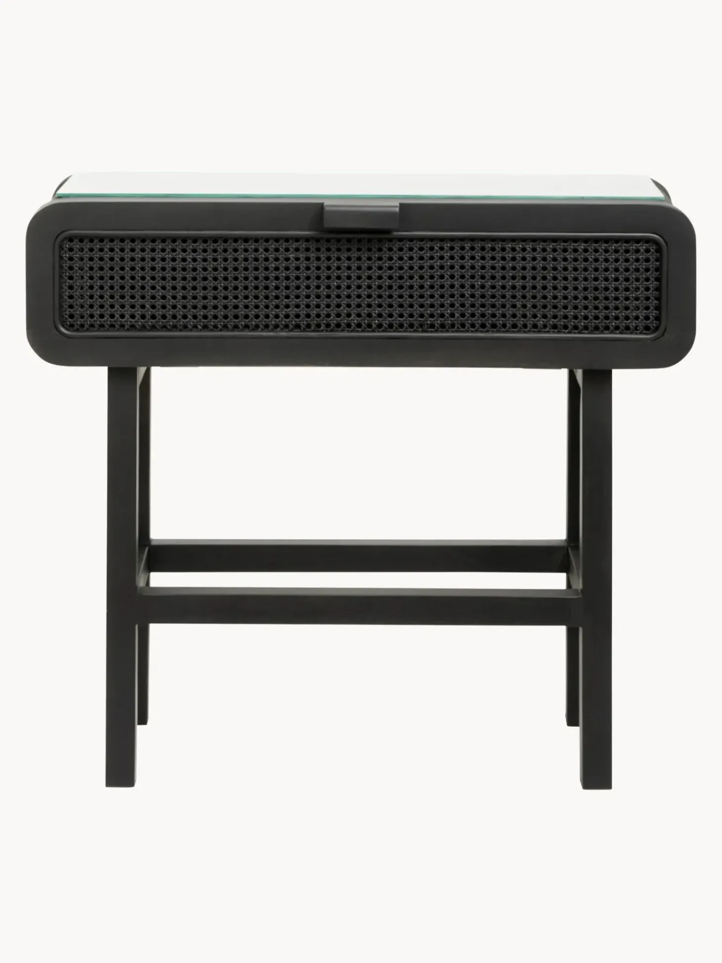 Consola De Madera De Teca Y Ratan Merge