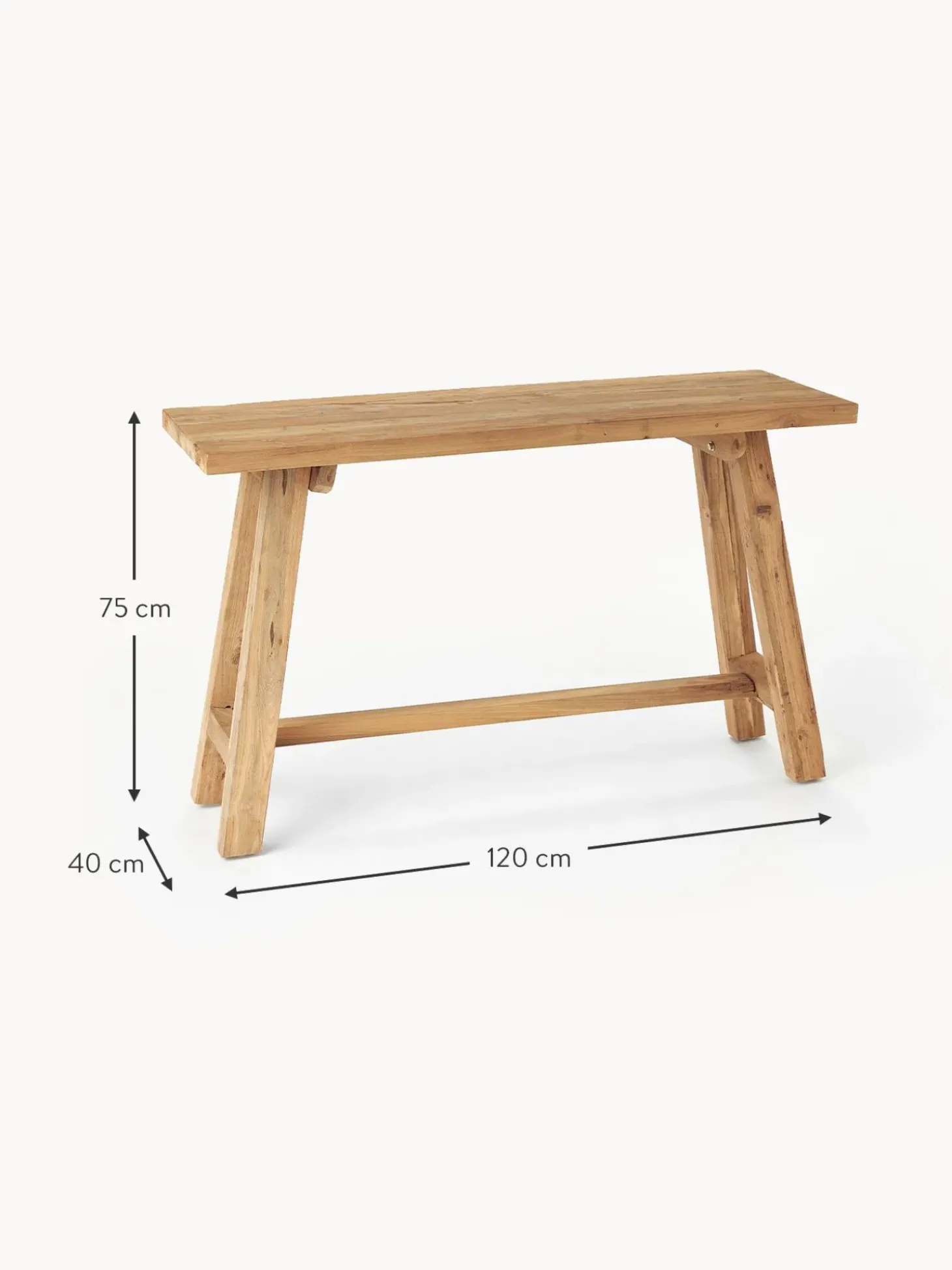 Consola De Madera De Teca Lawas