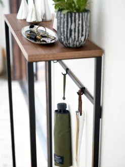 Consola Estrecha De Metal Con Ganchos Tower