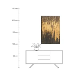 Cuadro En Lienzo Pintado A Mano Abstract