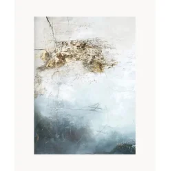 Cuadro En Lienzo Pintado A Mano Freja Blanche