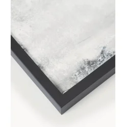 Cuadro En Lienzo Pintado A Mano Simple Living, Marco De Madera