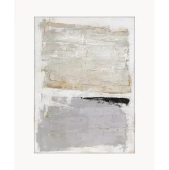 Cuadro En Lienzo Pintado A Mano Scenario, Marco De Madera