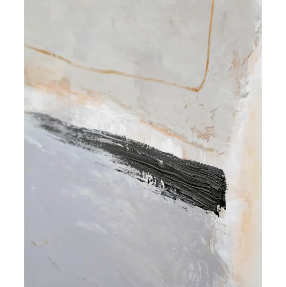 Cuadro En Lienzo Pintado A Mano Scenario, Marco De Madera