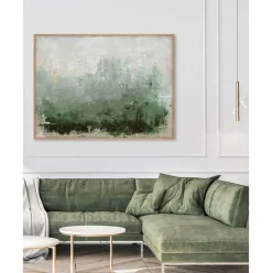 Cuadro En Lienzo Pintado A Mano New Story, Marco De Madera