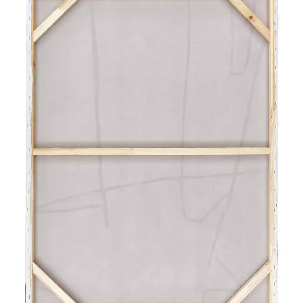 Cuadro En Lienzo Pintado A Mano Golden Blue I