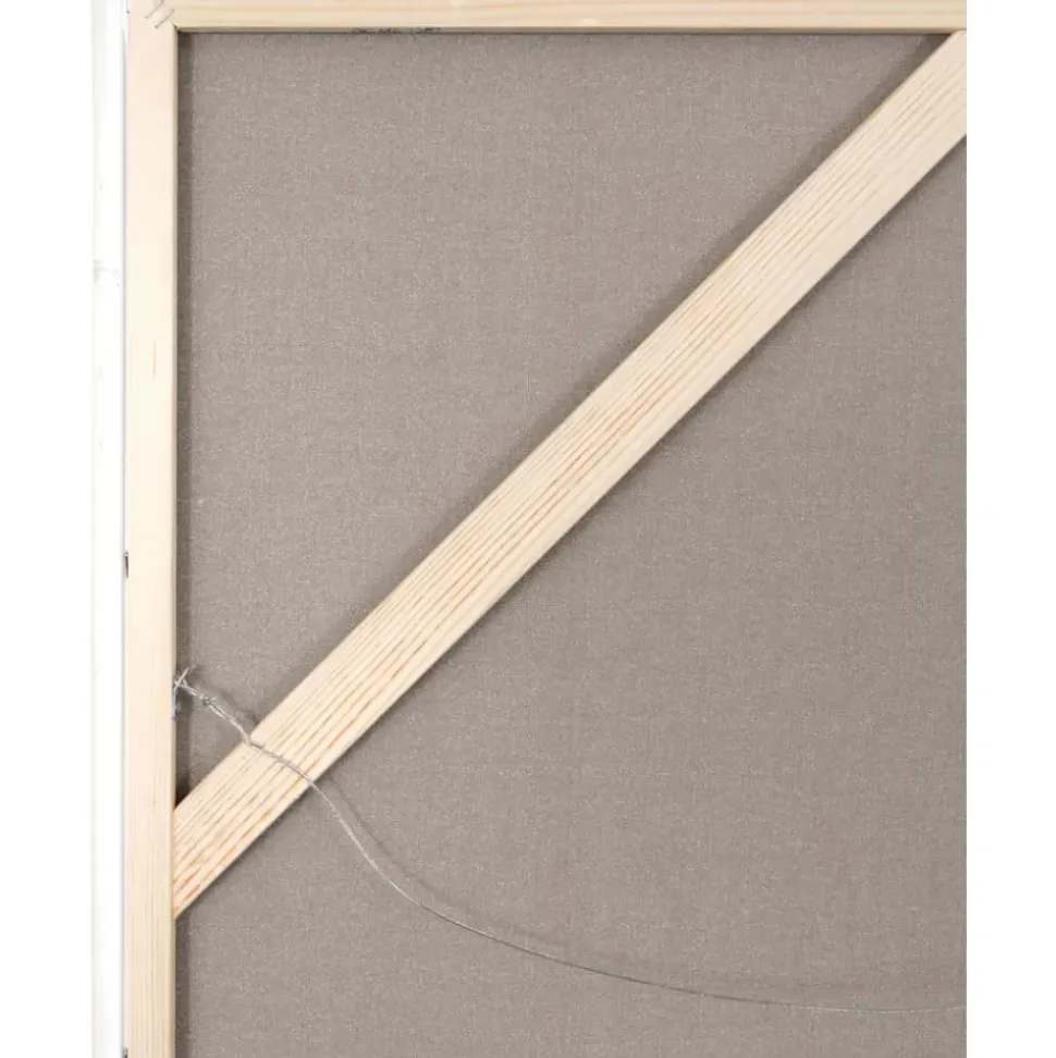 Cuadro En Lienzo Pintado A Mano Noir, Marco De Madera