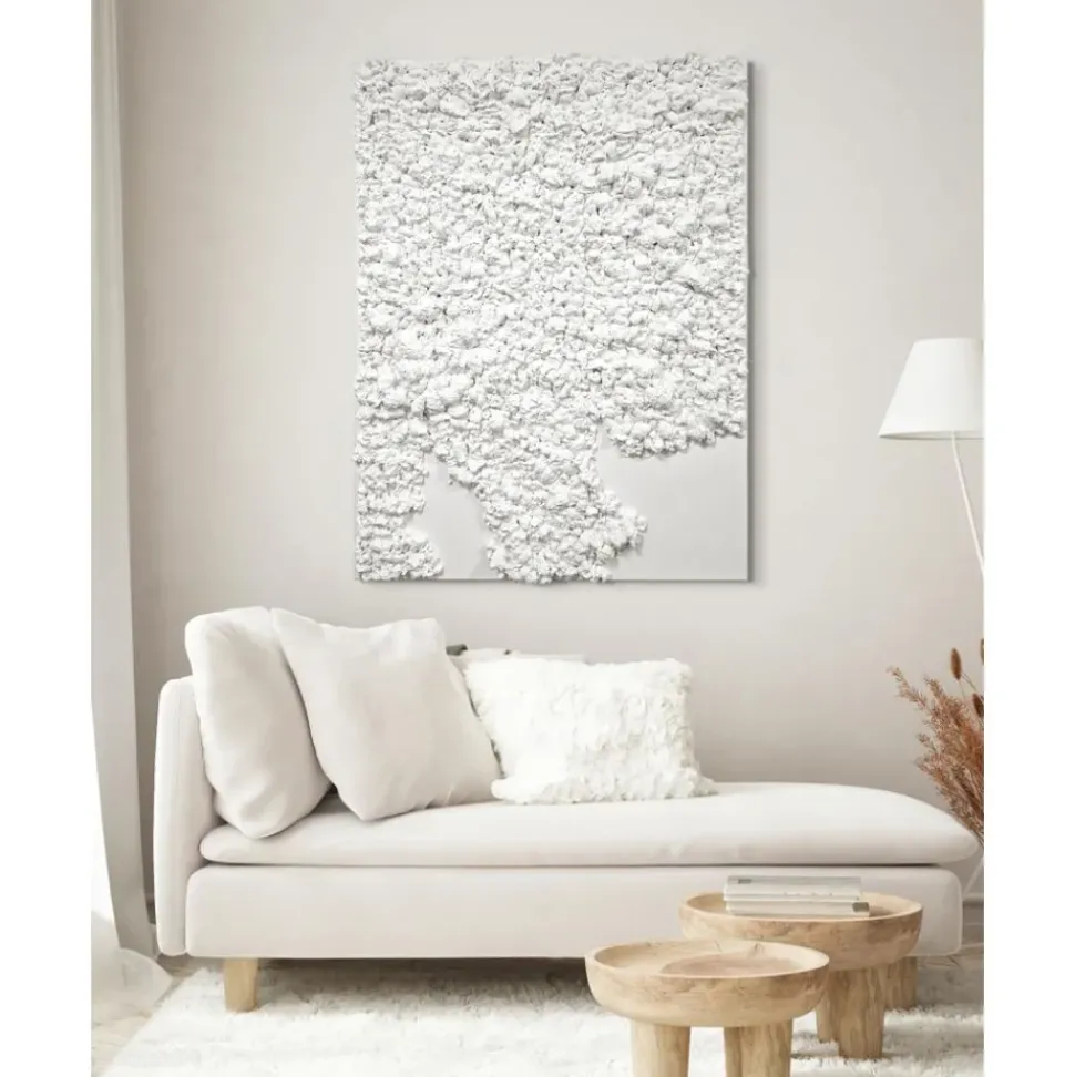 Cuadro En Lienzo Pintado A Mano En 3D Organic