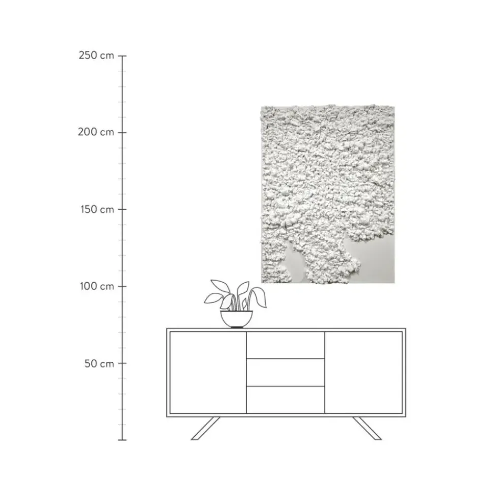 Cuadro En Lienzo Pintado A Mano En 3D Organic