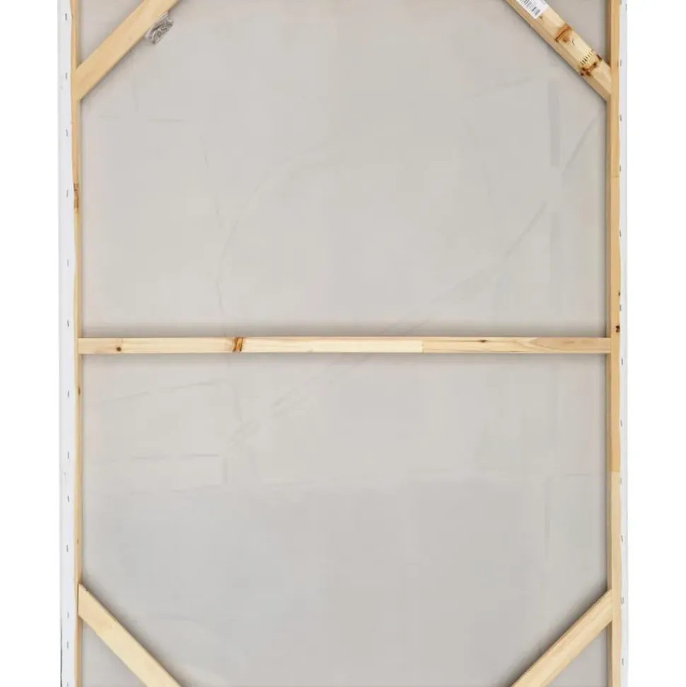 Cuadro En Lienzo Pintado A Mano Golden Blue Ii