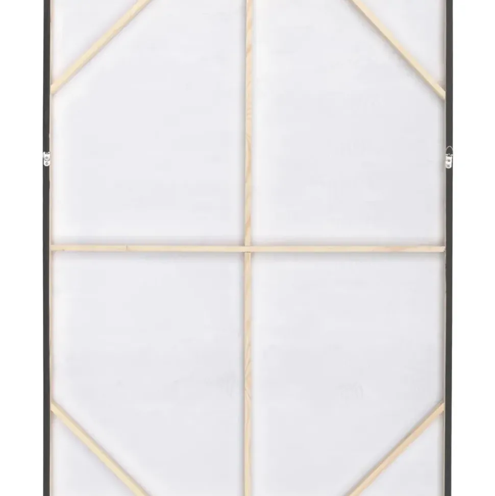 Cuadro En Lienzo Pintado A Mano Con Marco De Madera Abstract Horizon