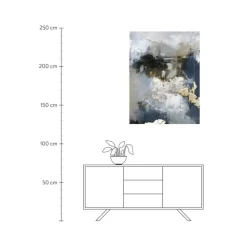 Cuadro En Lienzo Pintado A Mano Waterfall