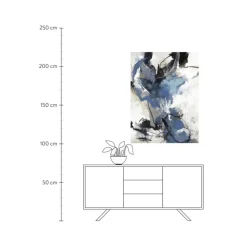 Cuadro Pintado A Mano Blue Vibes