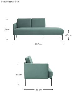 Divan De Terciopelo Fluente