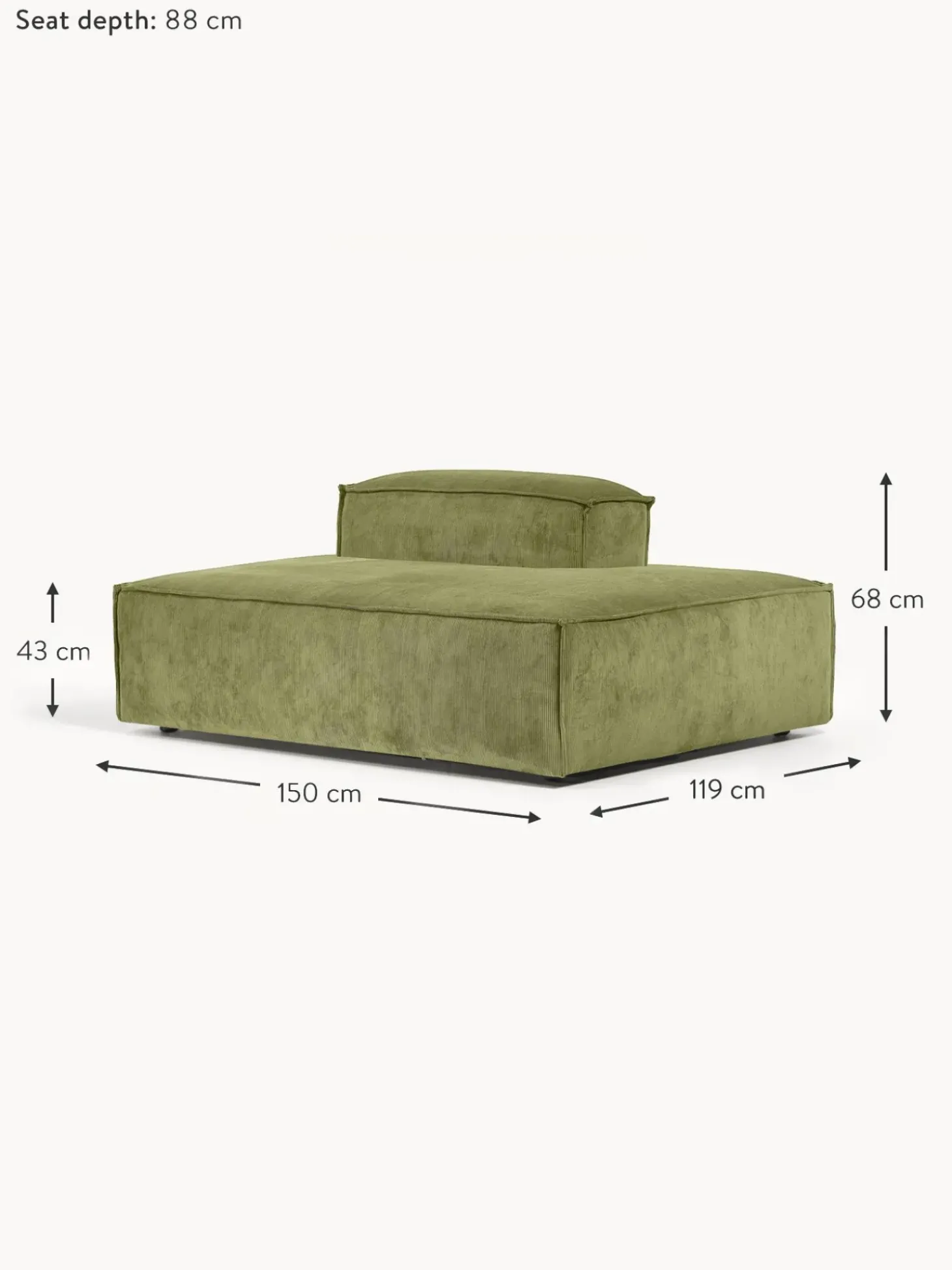 Divan Modular De Pana Lennon