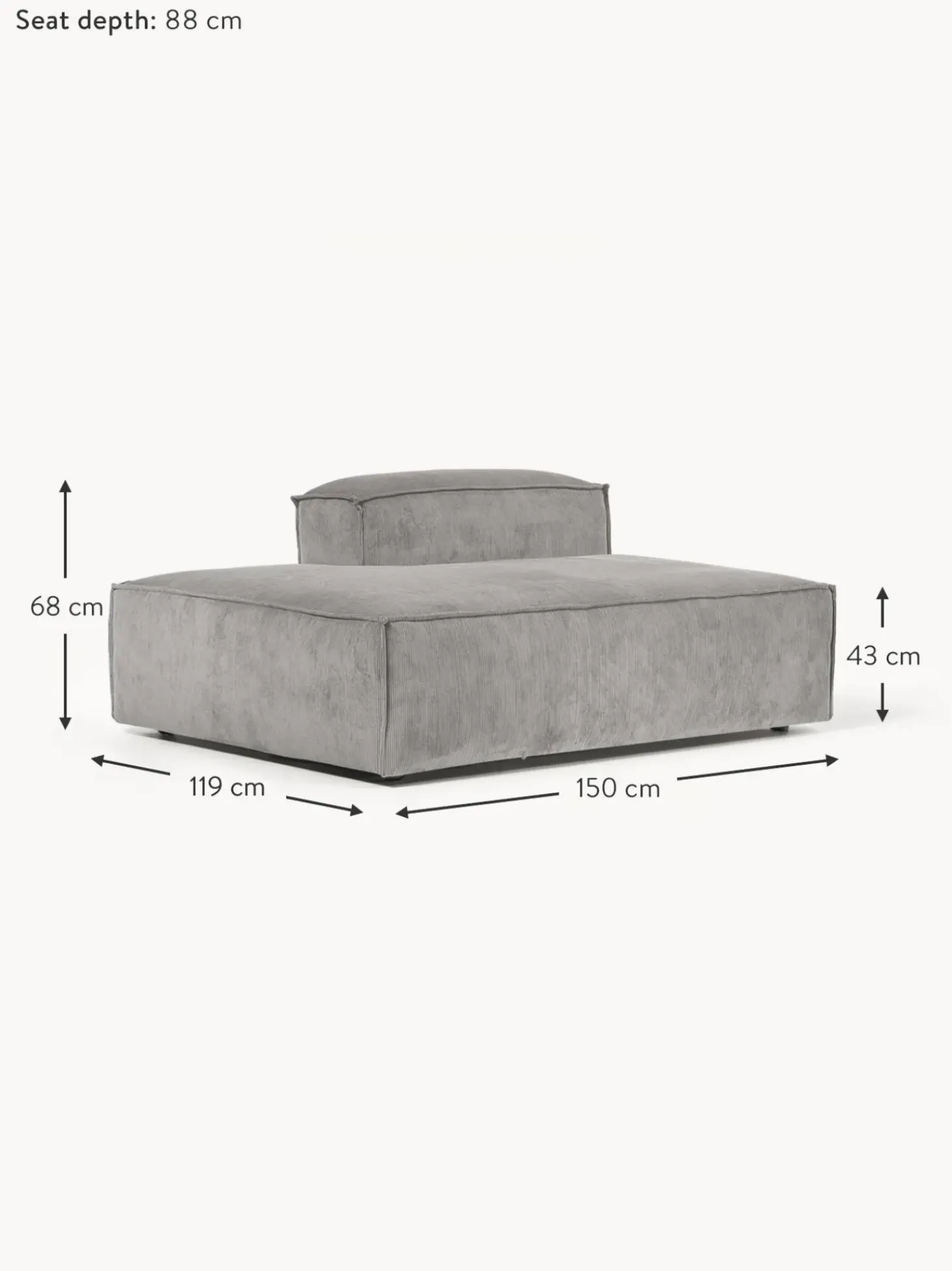 Divan Modular De Pana Lennon