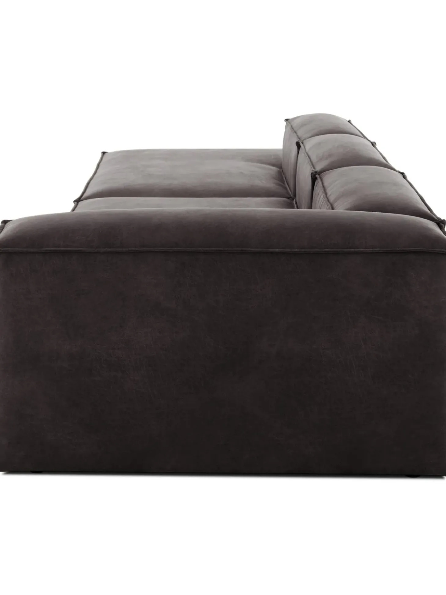 Divan Modular Grande De Cuero Reciclado Lennon