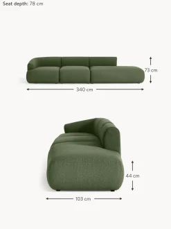 Divan Modular Grande En Tejido Boucle Sofia