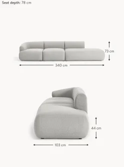 Divan Modular Grande En Tejido Boucle Sofia