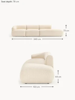 Divan Modular Grande En Tejido Boucle Sofia