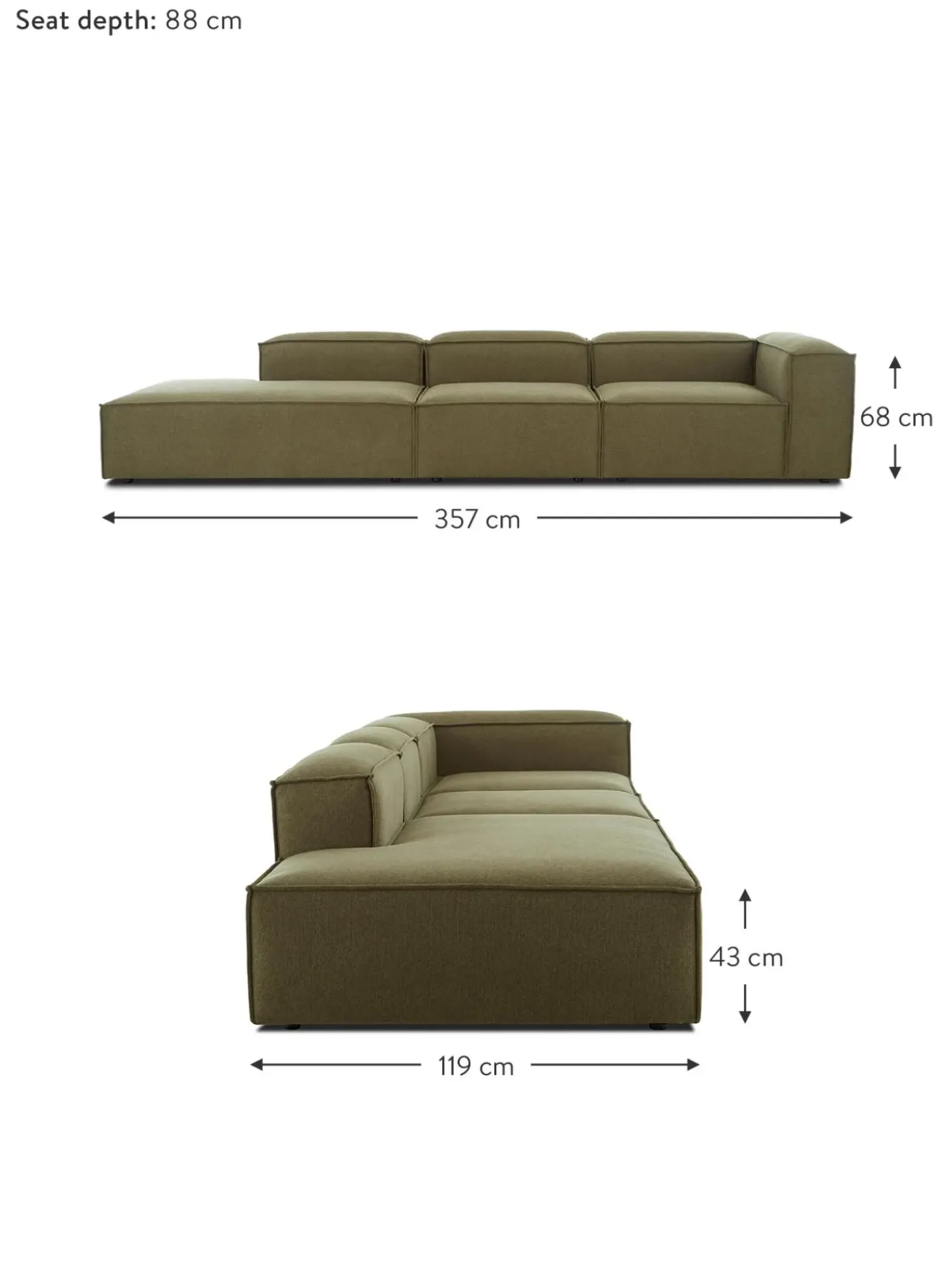 Divan Modular Grande Lennon