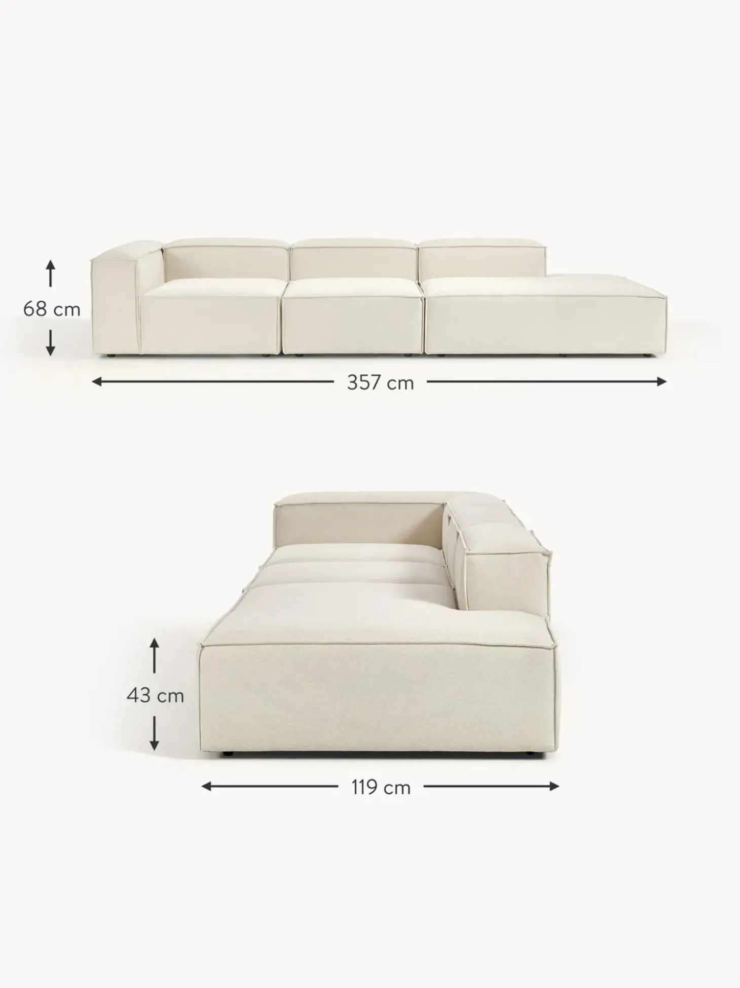 Divan Modular Grande Lennon