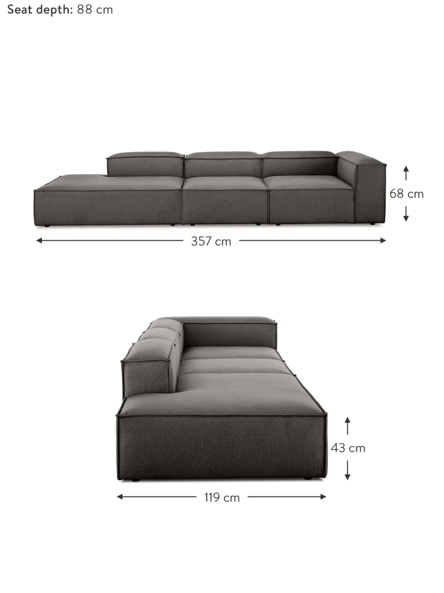 Divan Modular Grande Lennon