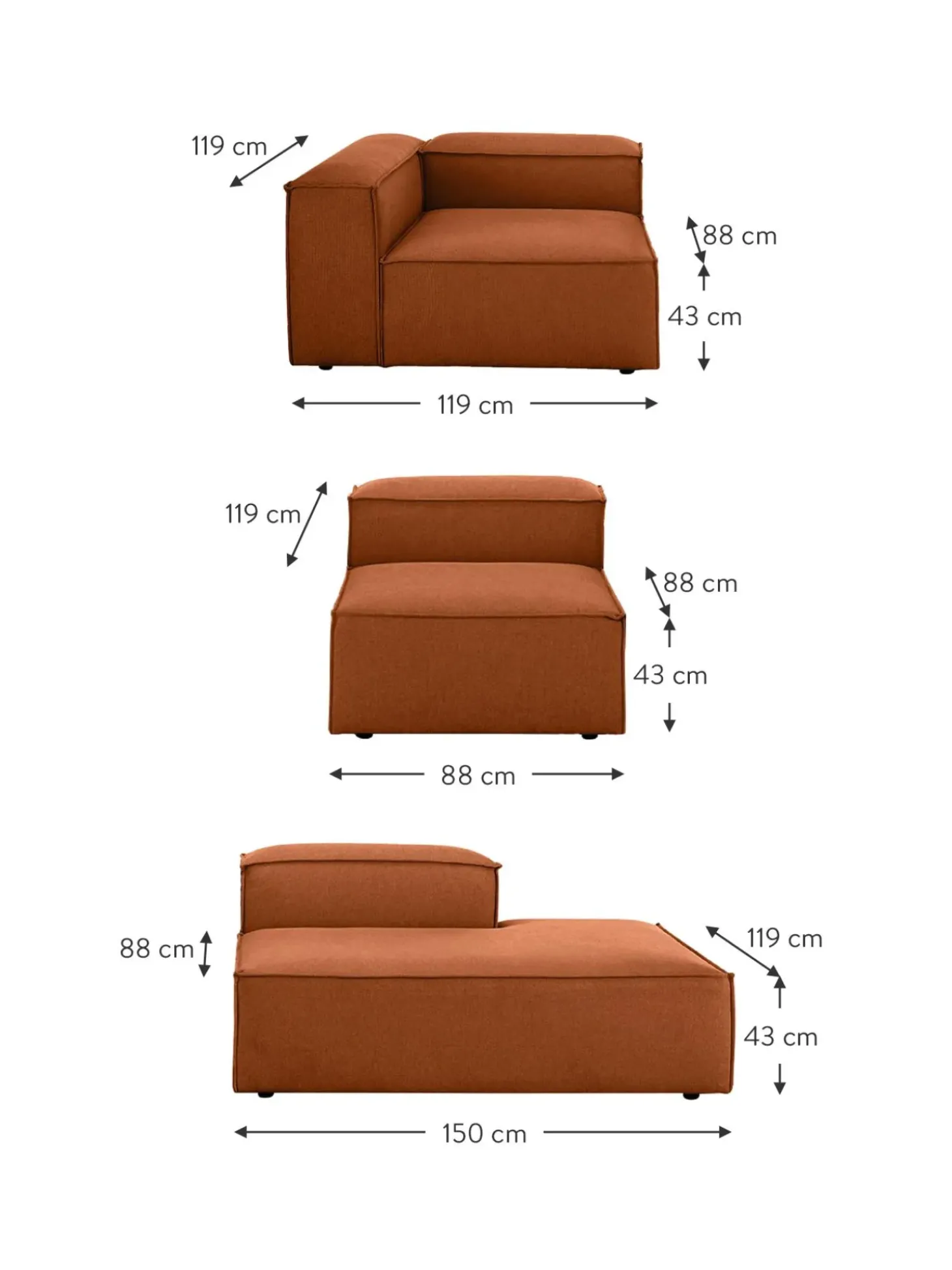 Divan Modular Grande Lennon