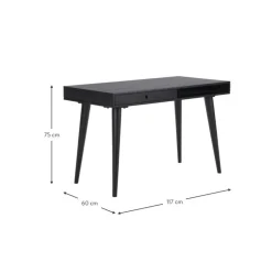 Escritorio De Madera Maciza Con Cojon Tova