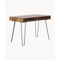 Escritorio De Madera Y Metal Repa