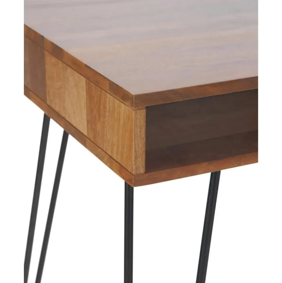 Escritorio De Madera Y Metal Repa