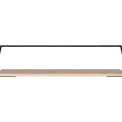 Escritorio De Pared De Madera Y Metal Rail