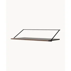 Escritorio De Pared De Madera Y Metal Rail