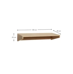 Escritorio De Pared De Roble Folk