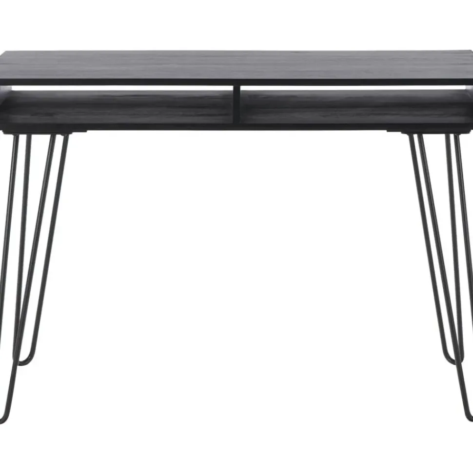 Escritorio Dea Madera Maciza Y Metal Tova