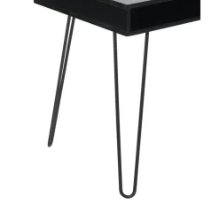 Escritorio Dea Madera Maciza Y Metal Tova